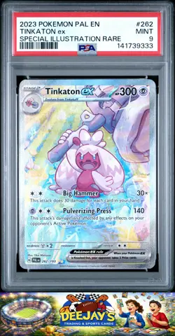 2023 Pokemon Paldea Evolved #262 Tinkaton Ex Special Illustration Rare PSA 9 - Image 1
