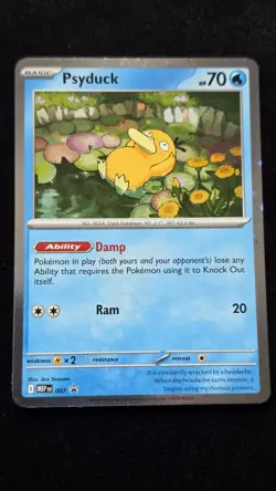 Pokemon TCG Psyduck 007 Me: Mega Evolution Promo Holo Basic 70 HP Eng - Image 1
