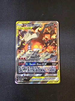 Reshiram & Charizard GX SM201 Sm Holo Black Star Promo Pokemon - Image 1