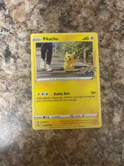 Pikachu 027/078 Common Pokemon GO Pokemon Near Mint - Image 1