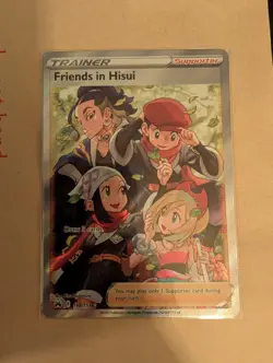 Pokemon TCG Crown Zenith Holo Card Friends in Hisui (Full Art) 148/159 - Image 1