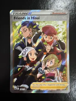 Pokemon TCG Friends in Hisui (Full Art) Crown Zenith 148/159 Holo Ultra Rare - Image 1