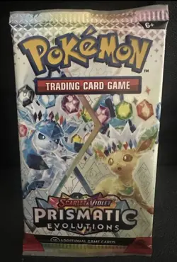 Pokemon Prismatic Evolutions Booster Pack (Random Artwork) Brand New SEALED - Image 1