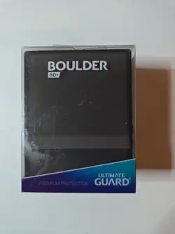 Ultimate Guard Boulder 80+ Deck Box Onyx Black Sealed NIB MTG TCG Case - Image 1