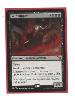 VEIN RIPPER Magic Murders at Karlov MKM English MTG NM Promo Pack - Image 1