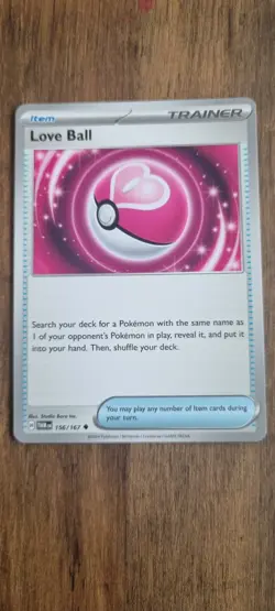 Love Ball - Pokemon TCG - LP - Uncommon - Twilight Masquerade - Free UK P&P - Image 1