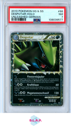DESPOTAR-HOLO UNLEASHED-GER POKEMON HEARTGOLD & SOULSILVER 2010 88 PSA 7 - Image 1