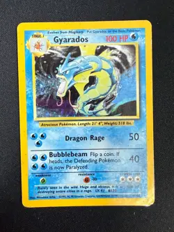 Gyarados - 6/102 - Holo Rare - Unlimited Edition Base Set (HP)#1 Pokemon - Image 1