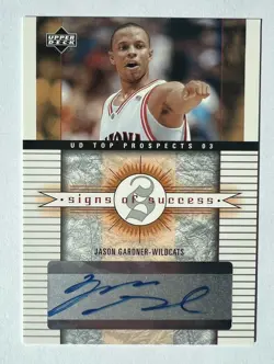 2003 Upper Deck Jason Gardner Auto “Signs Of Success” SS-JG - Image 1