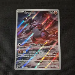 Pokemon TCG Groudon Paradox Rift 199/182 Holo Illustration Rare - Image 1