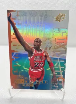 2000-01 Upper Deck MICHAEL JORDAN SPX MASTERS HOLO FOIL SP INSERT M1 RARE!! 🐺🔥 - Image 1