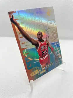 2000-01 Upper Deck MICHAEL JORDAN SPX MASTERS HOLO FOIL SP INSERT M1 RARE!! 🐺🔥 - Image 4