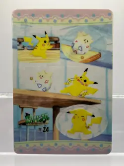 Pikachu Togepi Fancy Graffiti Sealdass #24 Japanese Pokemon LP! - Image 1