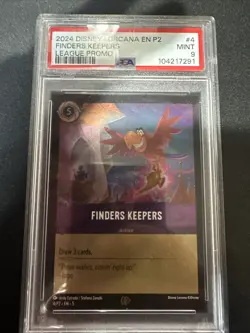 Finders Keepers 4/P2 Disney Lorcana Shimmering Skies Promo PSA 9 - Image 1