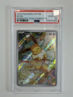PSA 10 GEM MT Pokemon SVP Eevee Prismatic Evolutions ETB Black Star Promo #173 - Image 1
