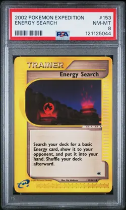 2002 POKEMON EXPEDITION #153 ENERGY SEARCH PSA 8 - Image 1