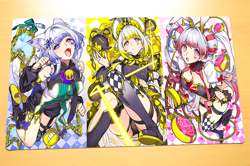 No.557 Yugioh TCG Custom Playmat Maliss P Chessy Cat Dormouse White Rabbit - Image 1