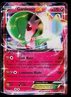 Pokemon Card - Gardevoir EX Steam Siege 78/114 Holo Rare EX 2016 - Image 1