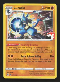 Lucario - 079/172 Rare Prize Pack Series Cards NM 2022 - Image 1