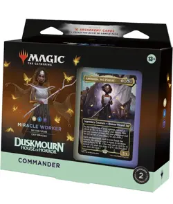 MTG Duskmourn: House of Horror Commander Deck – Miracle Worker NEW Sealed - Image 1
