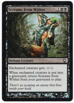 Screams from Within 2004 Darksteel FOIL Black Unc Enchantment MTG SP - NM AZ1 - Image 1