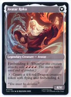 MtG TLA The Legend of Roku / Avatar Roku #145 Non-Foil - Image 2