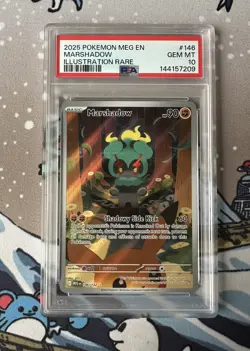 Marshadow 146/132 - Pokemon TCG - ME Mega Evolution - Illustration Rare - PSA 10 - Image 1