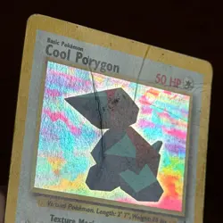 Cool Porygon 15 Holo Black Star Promo WOTC Pokemon Card DMG - Image 3