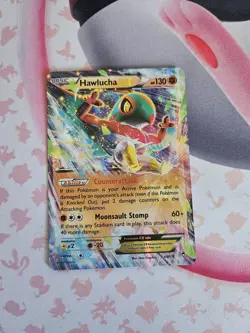 Pokemon TCG Hawlucha EX Holo Card 64/111 XY-Furious Fists - Image 1