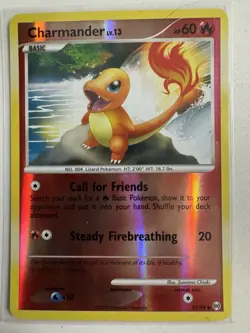 Pokemon Charmander Common Reverse Holo 59/99 Arceus 60 HP Basic English 2009 - Image 1