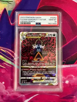 Hisuian Samurott VStar GG52/GG70 Crown Zenith English PSA Graded 10 Pokemon TCG - Image 1