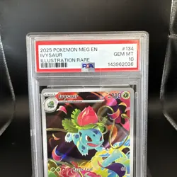 2025 Pokemon Mega Evolution Ivysaur #134 IR Graded PSA 10 - Image 2
