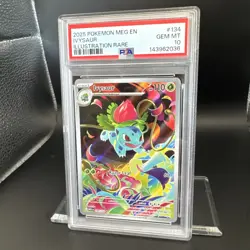 2025 Pokemon Mega Evolution Ivysaur #134 IR Graded PSA 10 - Image 5