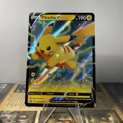 Pokemon TCG SWSH: Sword & Shield Promo #SWSH063 Pikachu V Near Mint English - Image 1