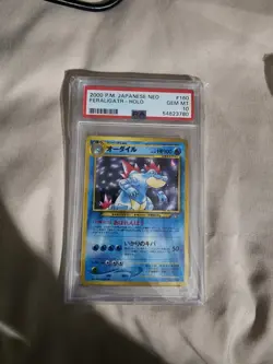 2000 Pokemon Japanese Neo Genesis Feraligatr Holo #160 PSA 10 LOW POP - Image 1