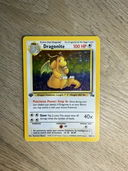 Pokemon Dragonite 4/62 Fossil 1st Edition Holo Rare 1999 - Image 2