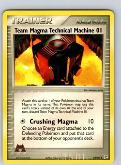 Team Magma Technical Machine 01 84/95 2004 EX Team Magma VS Aqua Regular Common - Image 1