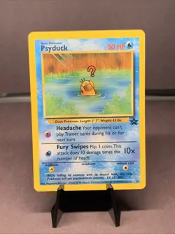 Pokemon TCG Psyduck WOTC Black Star League Promo 20 VTG 2000 - Image 1