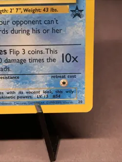 Pokemon TCG Psyduck WOTC Black Star League Promo 20 VTG 2000 - Image 4