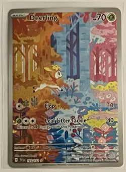 Pokemon TCG Deerling TEF 165/162 IR Temporal Forces Illustration Rare Card Mint! - Image 1