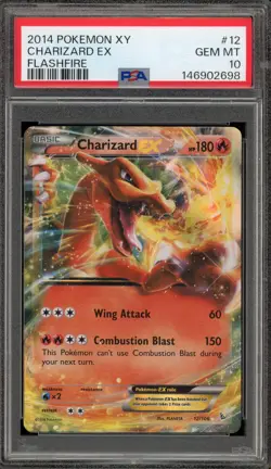 Pokemon Charizard EX XY Flashfire Holo Rare #12 PSA 10 Gem Mint - Image 1