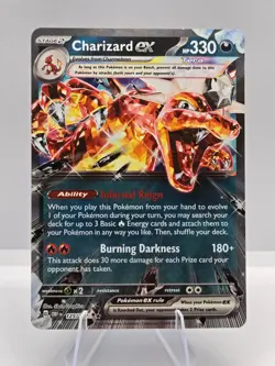 Charizard ex 054/091 Double Rare Paldean Fates Pokemon NM - Image 1
