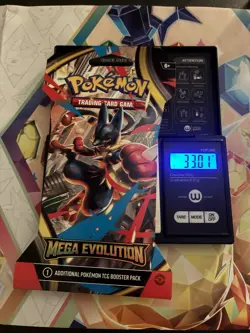(VERY HEAVY) 33.01g Pokemon TCG Mega Evolution Sleeved Booster Pack (SEALED)✅ - Image 1