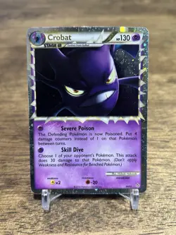 Crobat Prime 84/95 HGSS Unleashed Pokemon Card Holo Foil Rare HP/DMG - Image 1