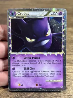 Crobat Prime 84/95 HGSS Unleashed Pokemon Card Holo Foil Rare HP/DMG - Image 3