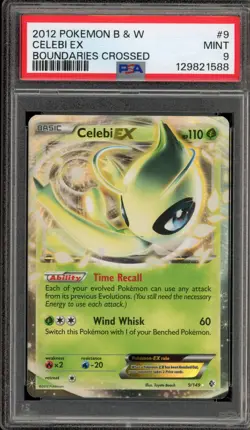 Pokemon Celebi EX Boundaries Crossed Holo Ultra Rare #9 PSA 9 Mint - Image 1