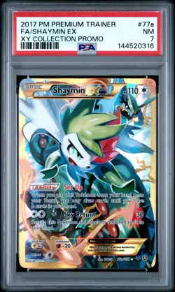 Pokemon Shaymin EX 077A/108 Alternate Art Holo Near Mint XY Collection Box PSA 7 - Image 1