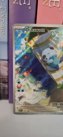 Pokemon TCG Oshawott 105/086 White Flare Holo Illustration Rare NM/M - Image 2