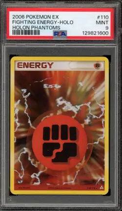 Pokemon Fighting Energy EX Holon Phantoms Holo Rare #110 PSA 9 Mint - Image 1