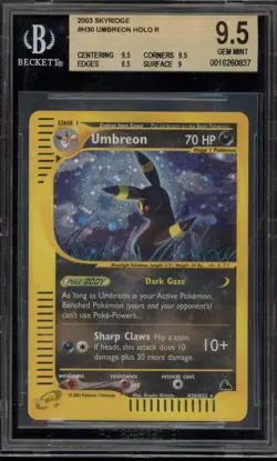 Pokemon Umbreon Skyridge Holo Rare #H30 BGS 9.5 Gem Mint - Image 1